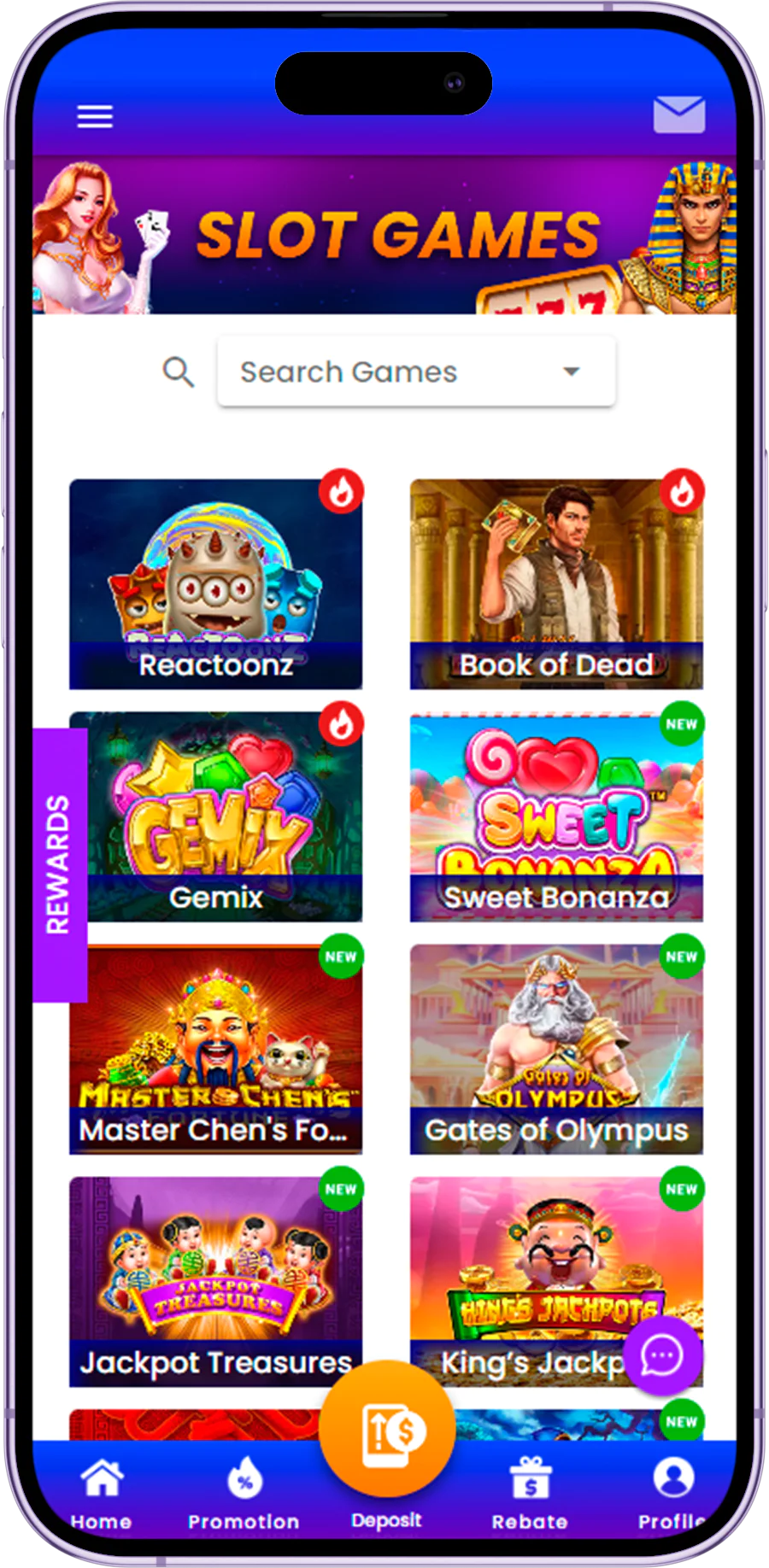 The Nagad88 app offers users from Bangladesh a large collection of slots